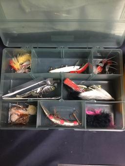 Two piece containers of fishing Lures