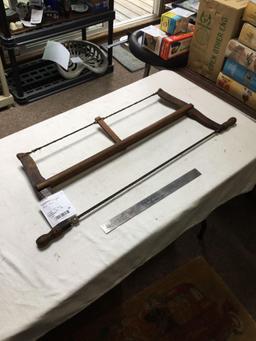 antique bow saw