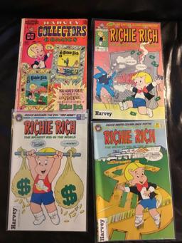 four piece miscellaneous Richie rich comics