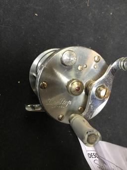 vintage sure stop fishing reel