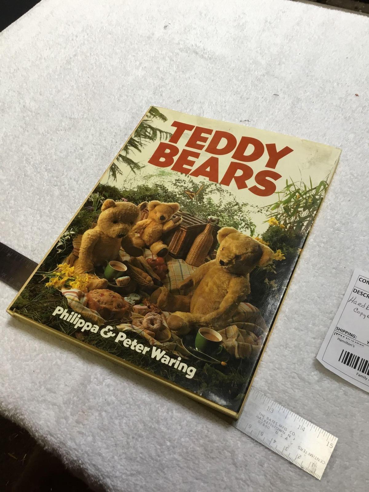 vintage, hardback book of teddy bears, copyright, 1980