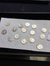 15 piece all silver liberty quarters