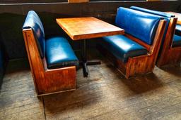 (8) BLUE TABLE & BENCH UNITS
