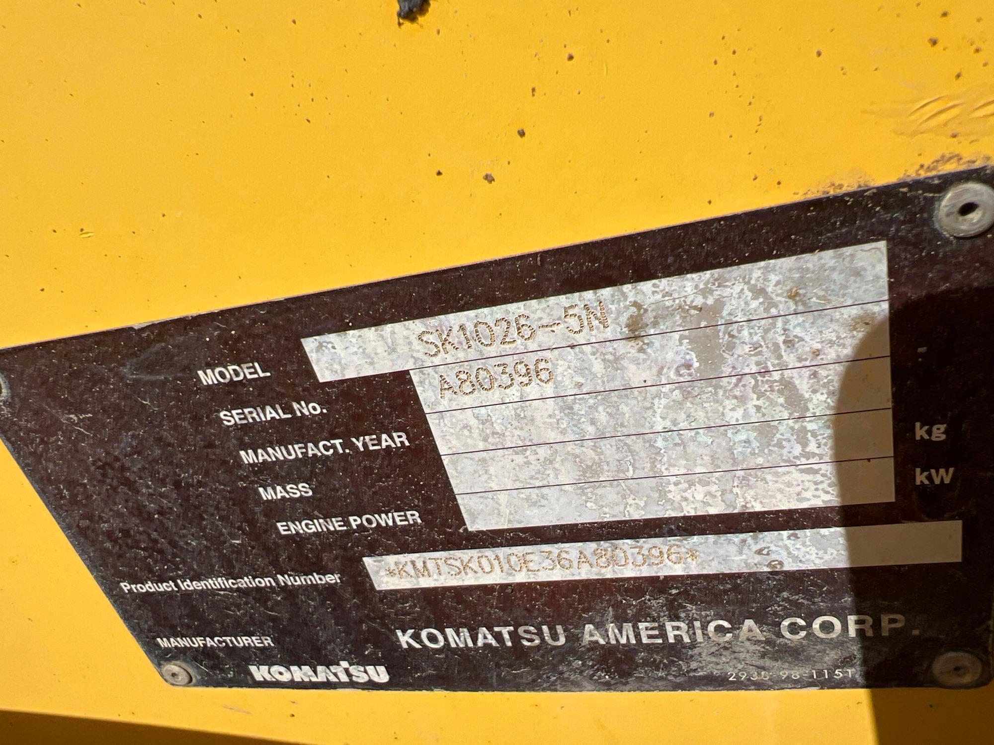 2005 KOMATSU SK1026-5N SKID STEER