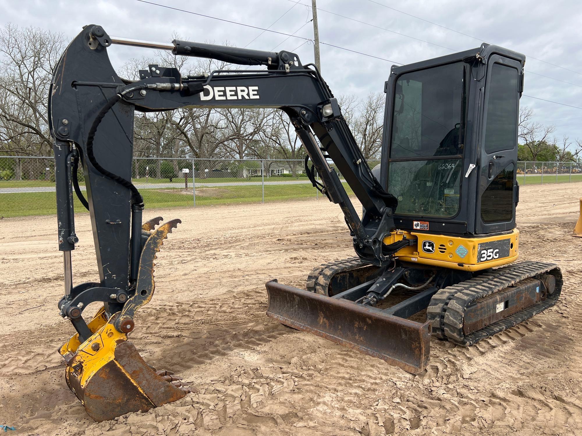 2018 JOHN DEERE 35G MINI EXCAVATOR