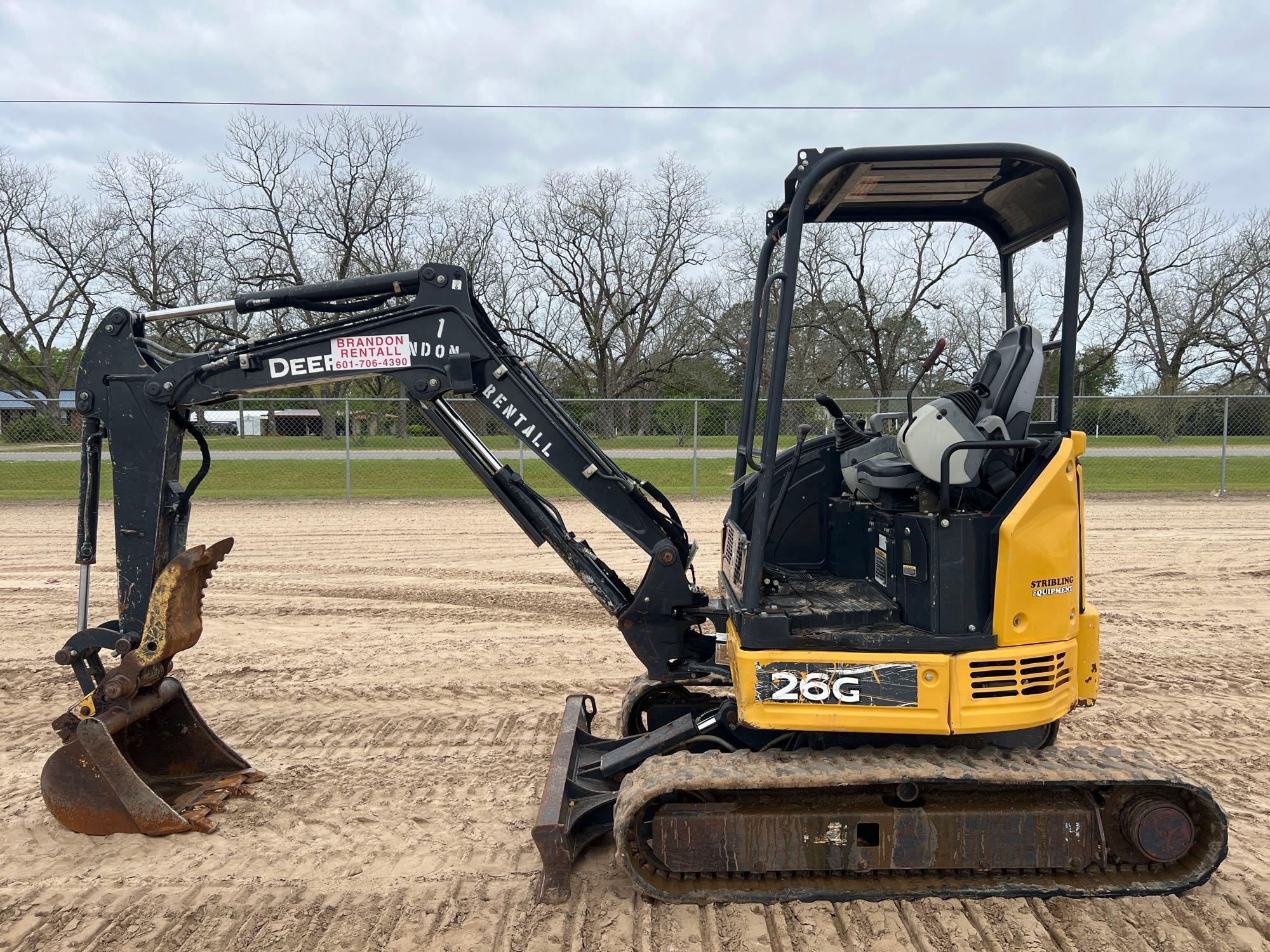 2018 JOHN DEERE 26G EXCAVATOR