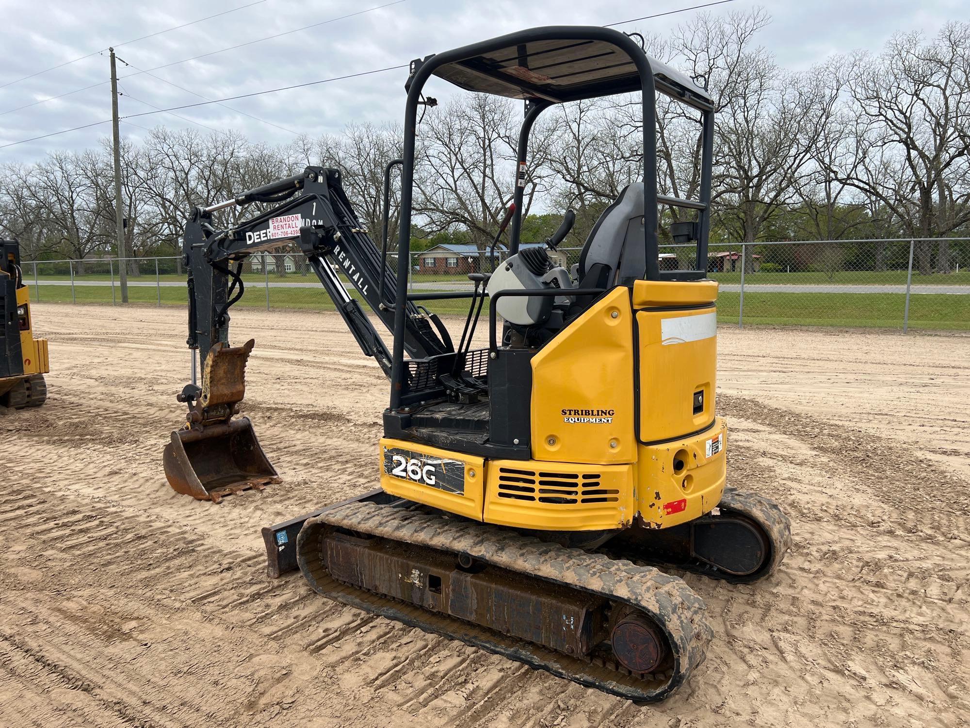 2018 JOHN DEERE 26G EXCAVATOR