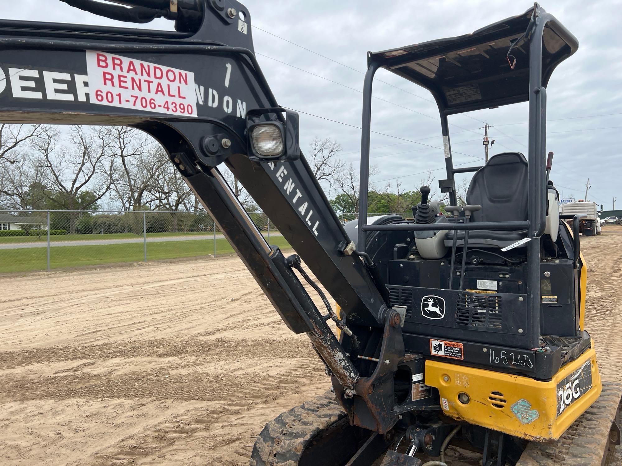 2018 JOHN DEERE 26G EXCAVATOR