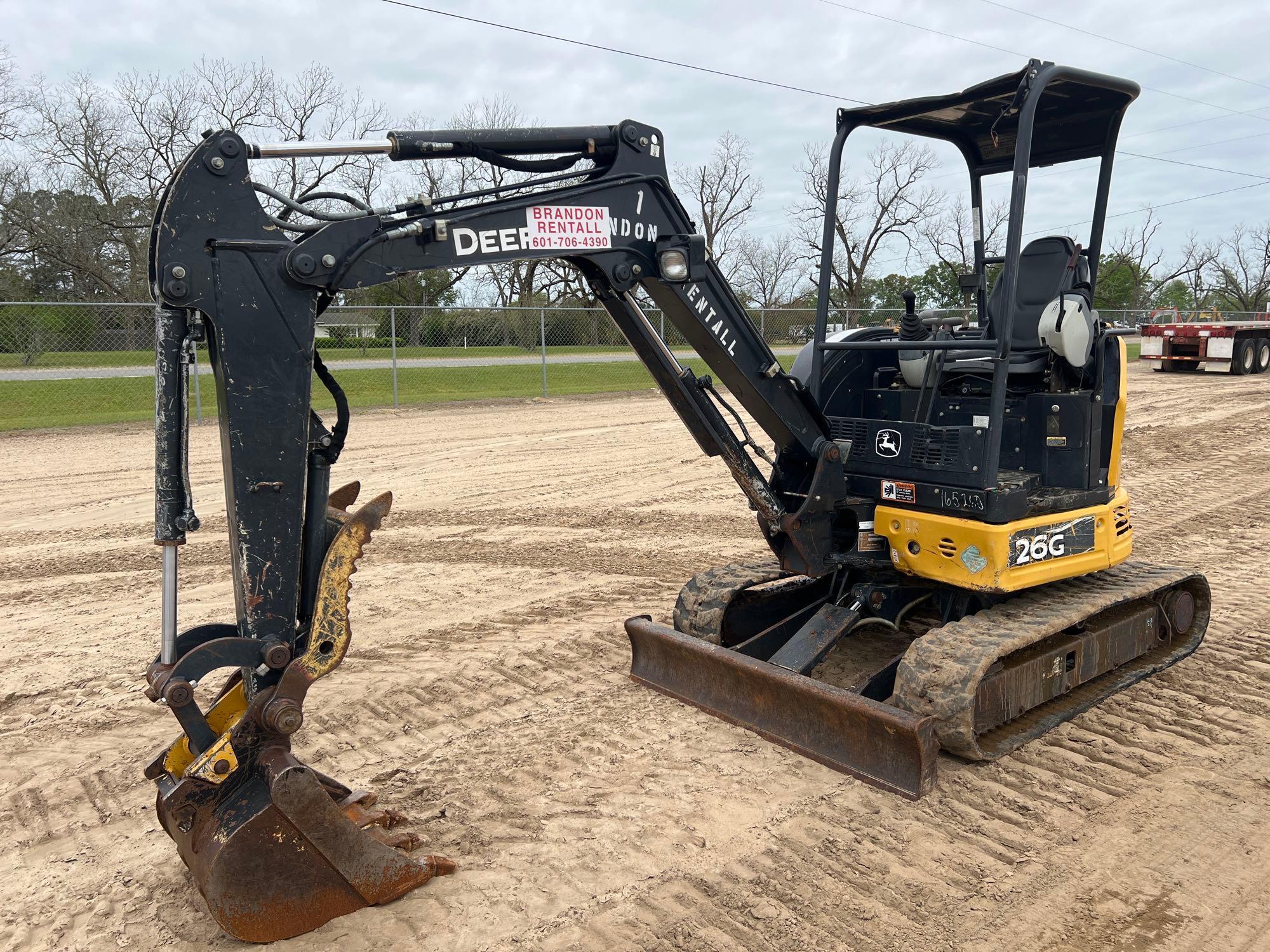 2018 JOHN DEERE 26G EXCAVATOR