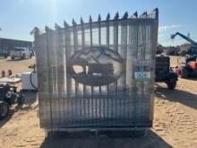 UNUSED GREAT BEAR 14' BI-PARTING WROUGHT IRON GATE