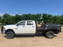 2016 DODGE RAM 3500 HEAVY DUTY FLATBED TRUCK