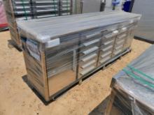 UNUSED CHERY STEELMAN 10' - 18 DRAWER WORK BENCH