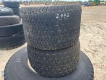 (2) 26.5X14.00 TURF TIRES + RIMS