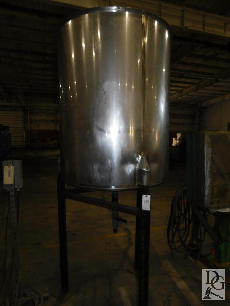 Stainless Steel Tank with Stand 9ft Tall Approximate