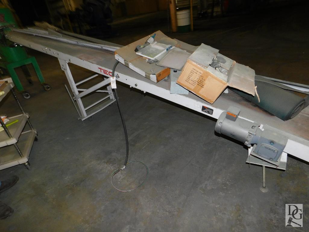 Tec Conveyor with no Belt 15ft Long, Model D20-14