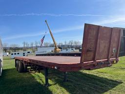 1989 Trail Co Flat Bed Semi Trailer