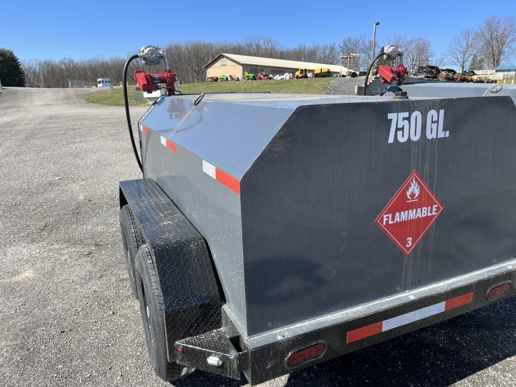 New 2023 XStar 750 Gallon Fuel Tank Trailer