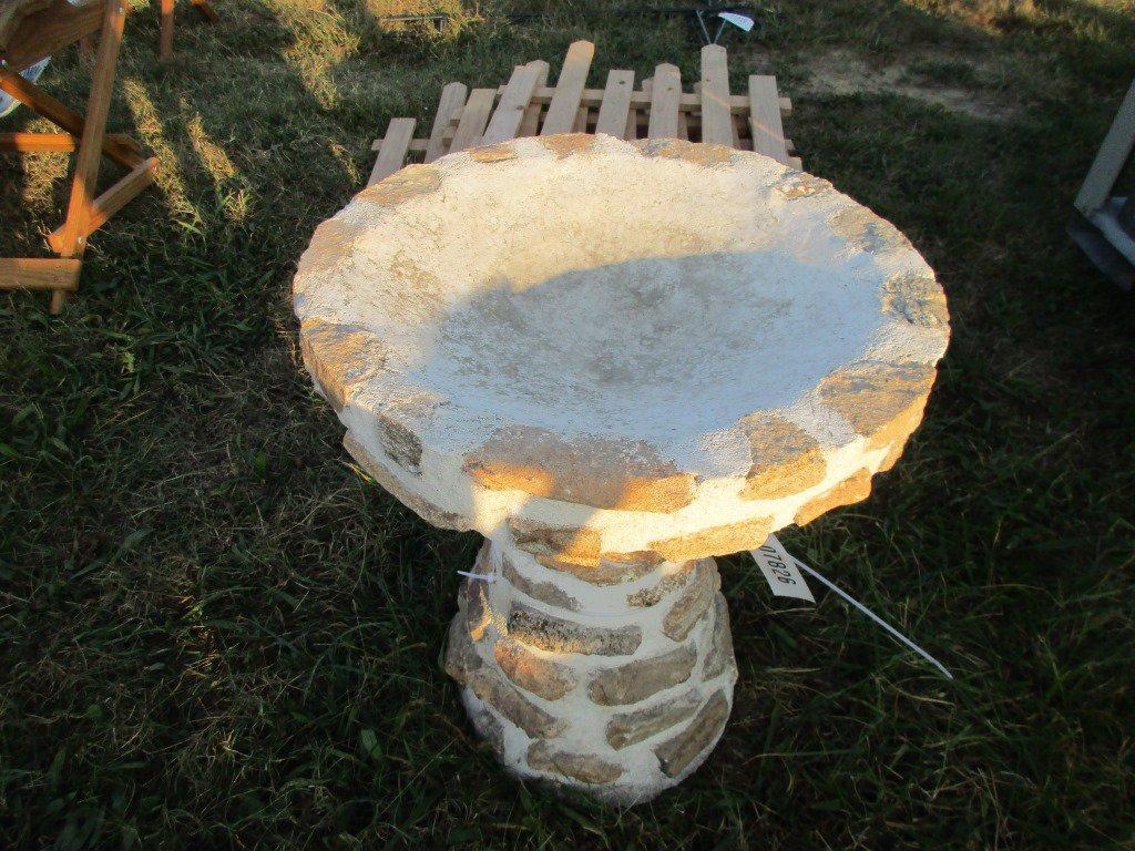 Cement Bird Bath Stand