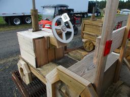 Wooden Sit On Tractor