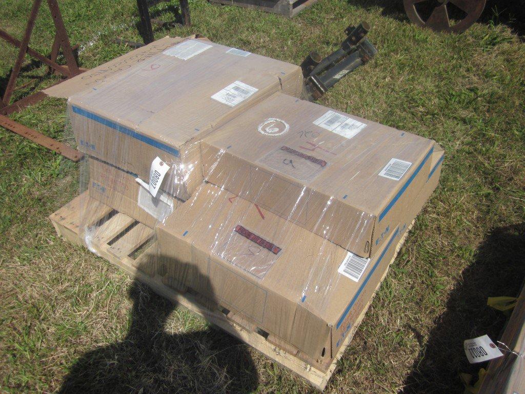 Pallet With Boxes Of Steel Pipe Connector