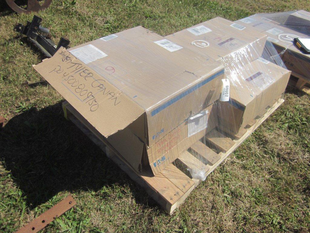 Pallet With Boxes Of Steel Pipe Connector