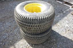 John Deere 31x15.5-15 Turf Tires on Rims