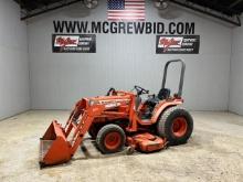 Kubota B2400 Compact Tractor with Loader & Belly Mower