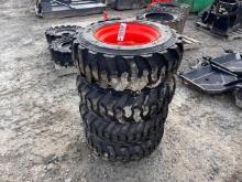 Forerunner 10-16.5 Skid Steer Tires on 8 Lug Rims