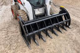 Wildcat 84" Heavy Duty Skid Steer Stacking Rake Grapple