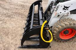 Wildcat 84" Heavy Duty Skid Steer Stacking Rake Grapple