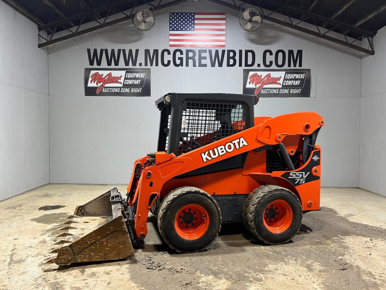 2016 Kubota SSV75 Skid Steer Loader