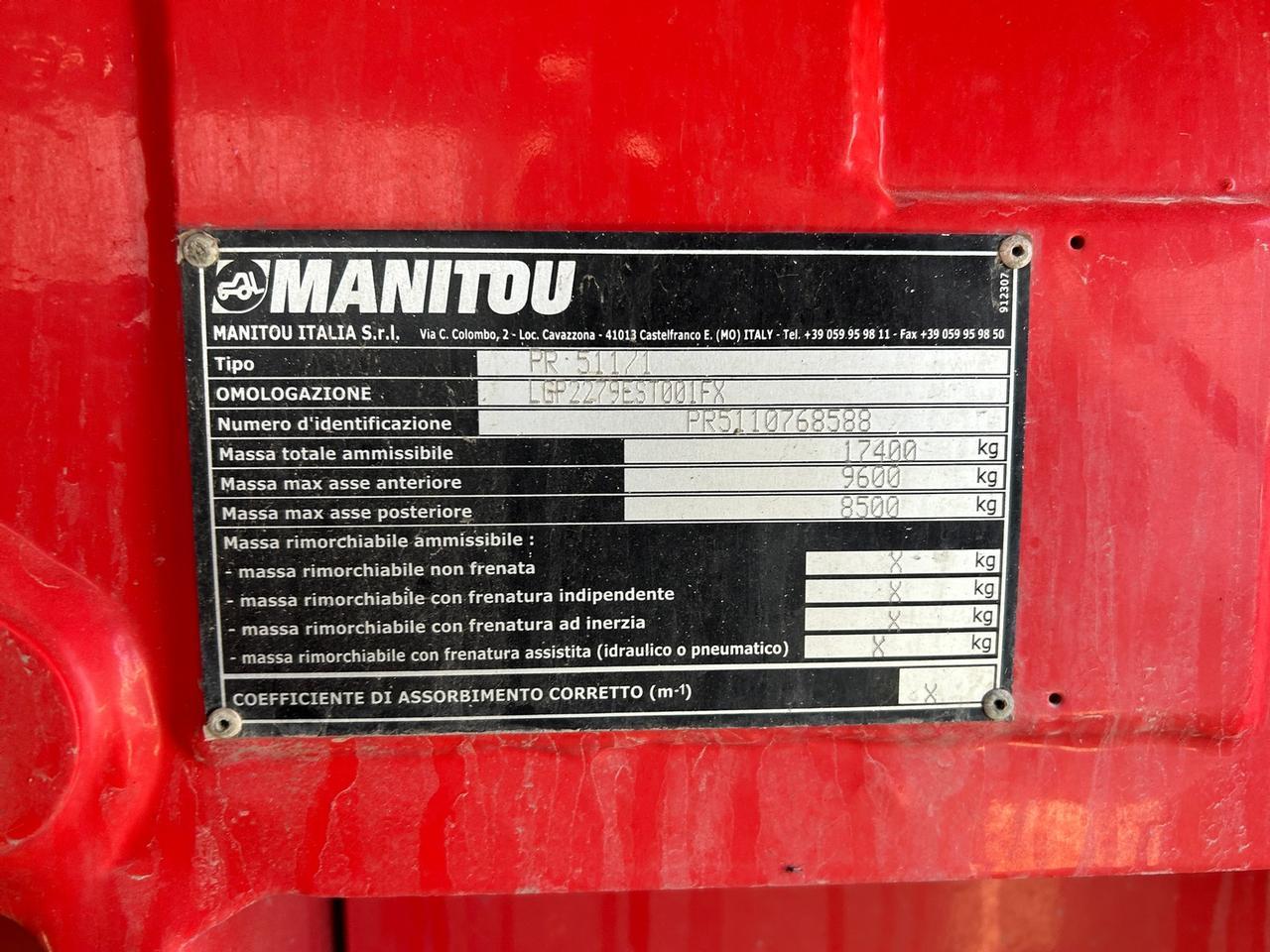 2016 Manitou MRT 2150 Telehandler