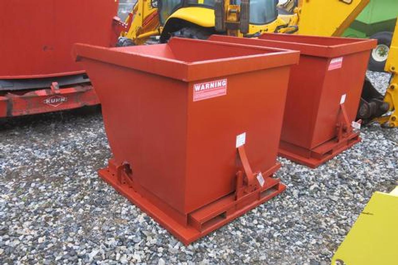 Kit Container 1.5 Cubic Yard Stackable Self Dumping Hopper