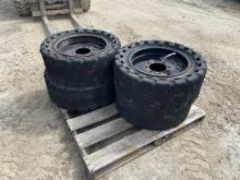 33x12-20 Solid Skid Steer Tires