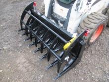 Wildcat 78" Skid Steer Root Rake Grapple