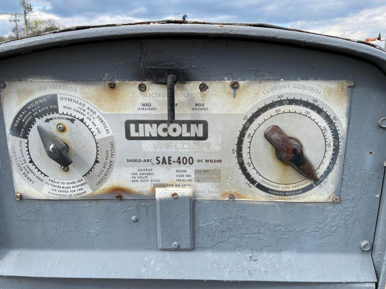 Lincoln Shield-Arc Sae-400 Welder