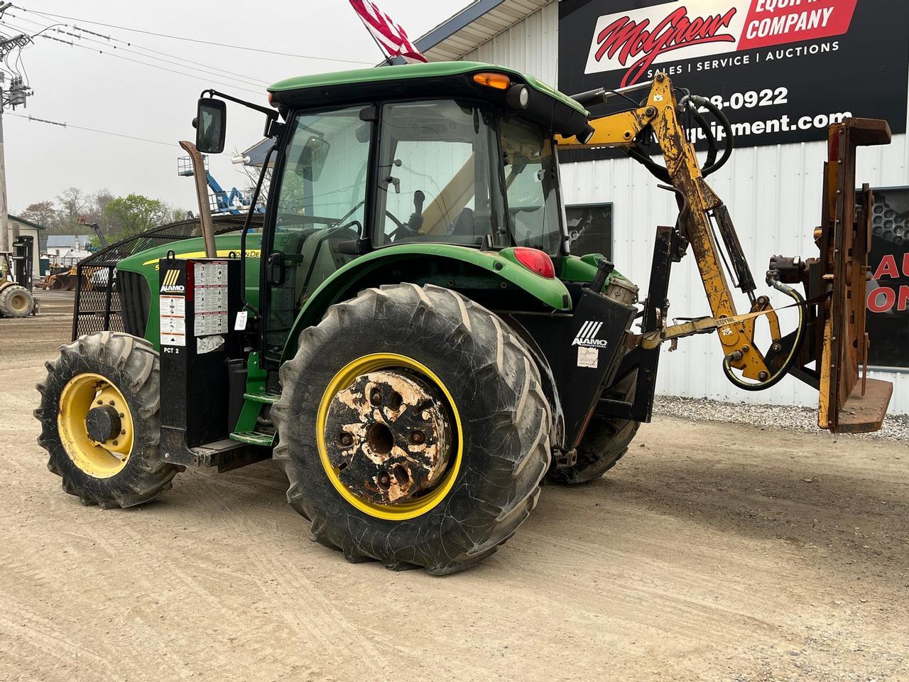 John Deere 5083E Tractor with Boom Mower