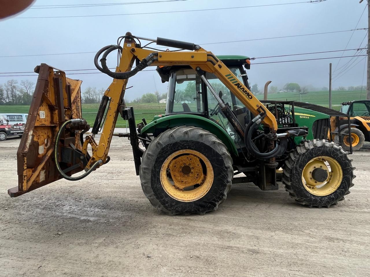 John Deere 5083E Tractor with Boom Mower