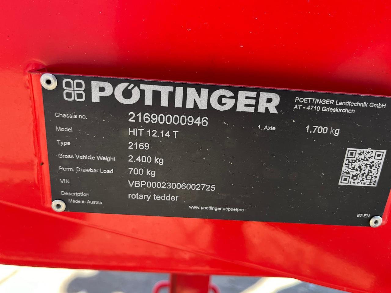 Pottinger HIT 12.14T Tedder