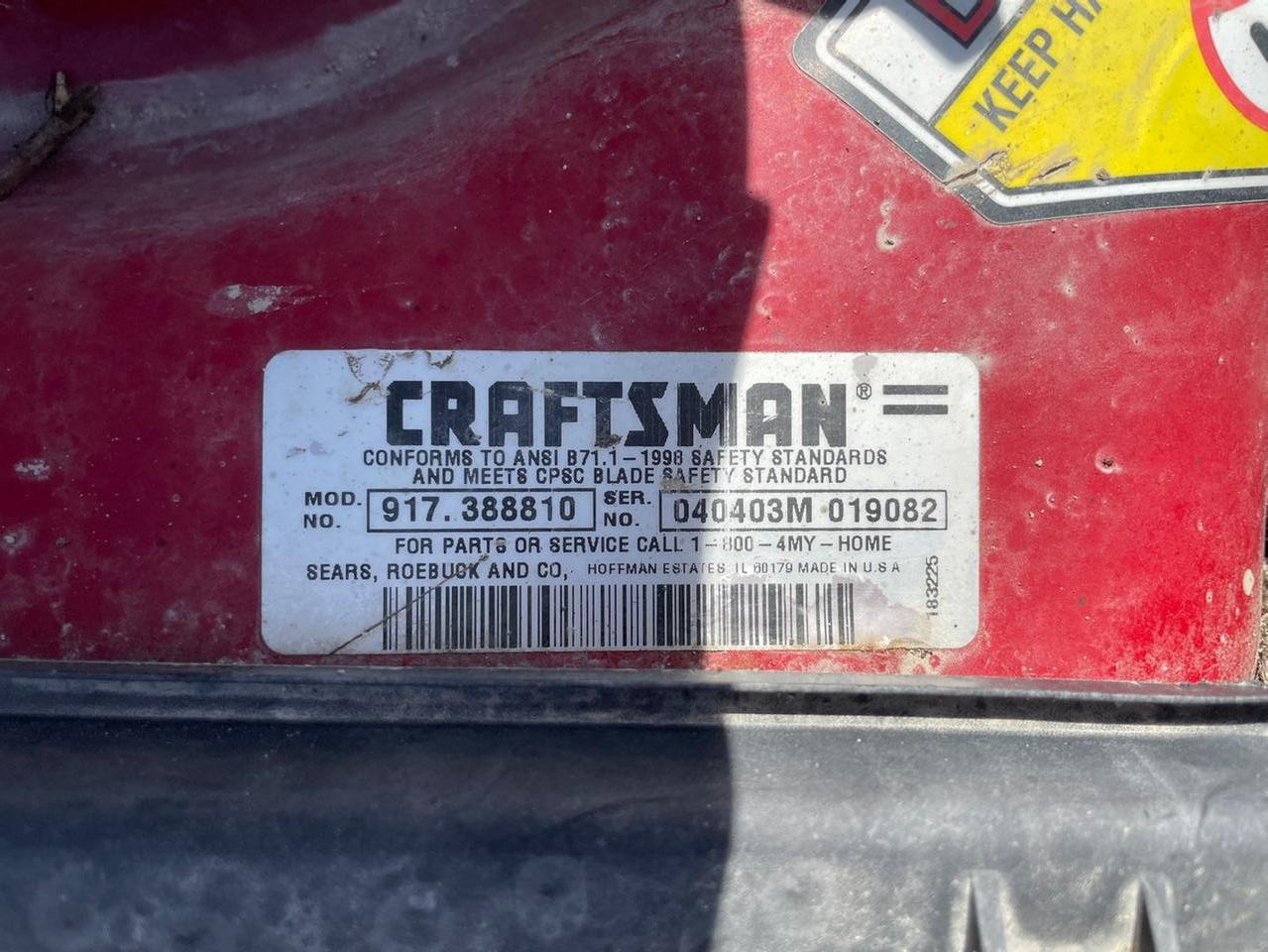 Craftsman 21” Walk Behind Push Mower