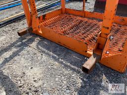 Traffic cone laying platform