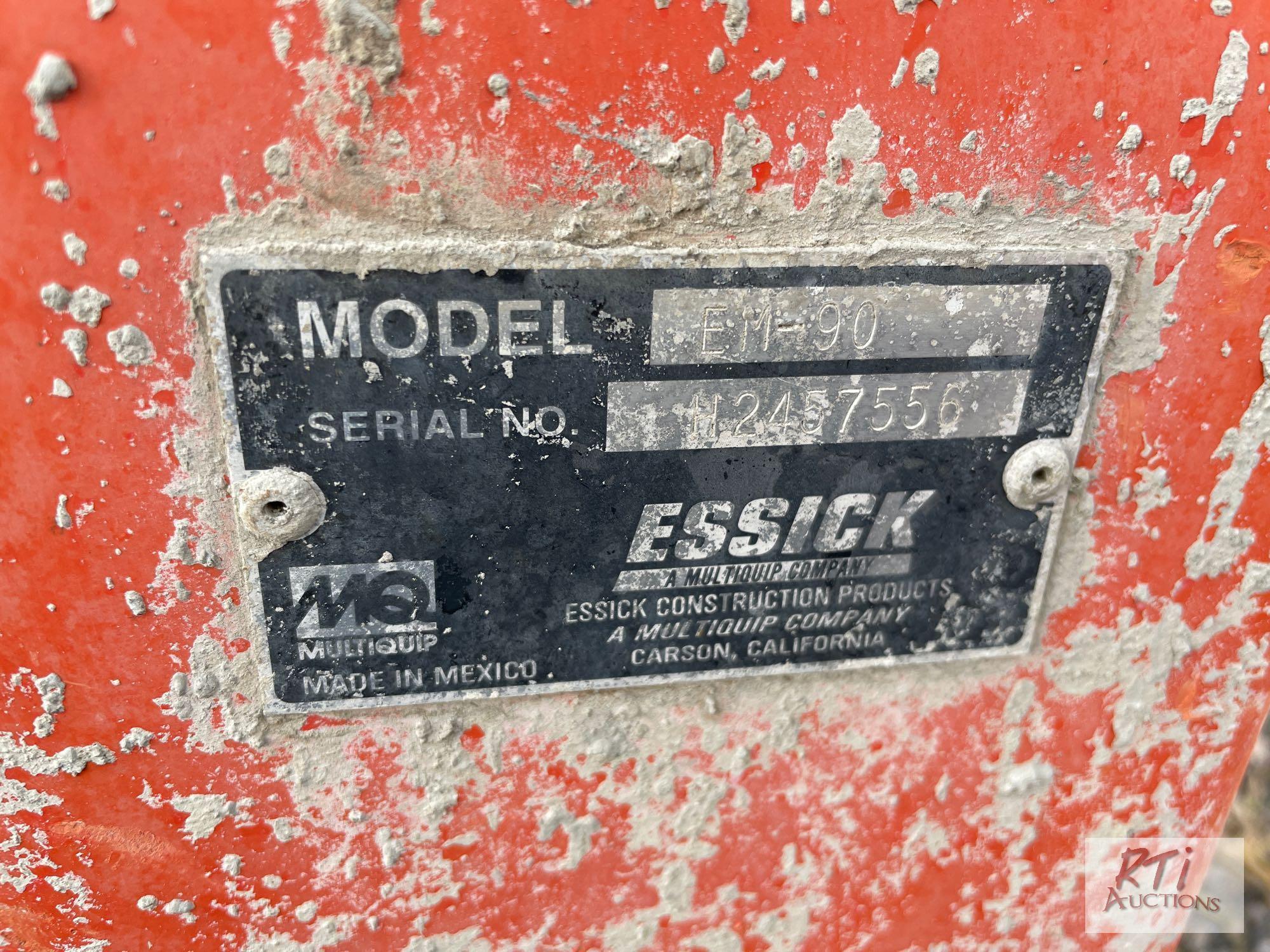Essick EM90 portable morter mixer with Honda motor