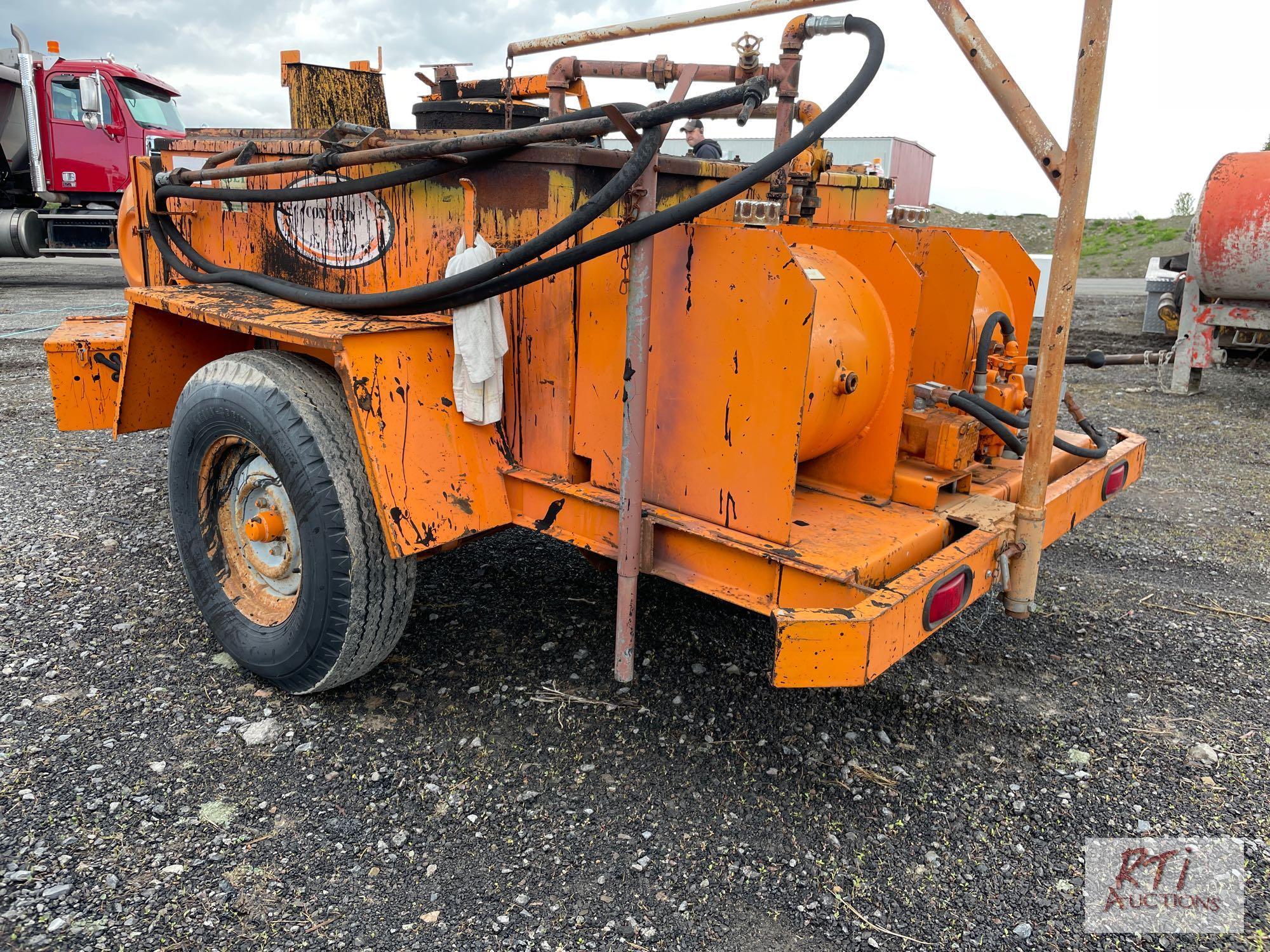 Concord tar buggy, with fuel tank and burner, Honda engine