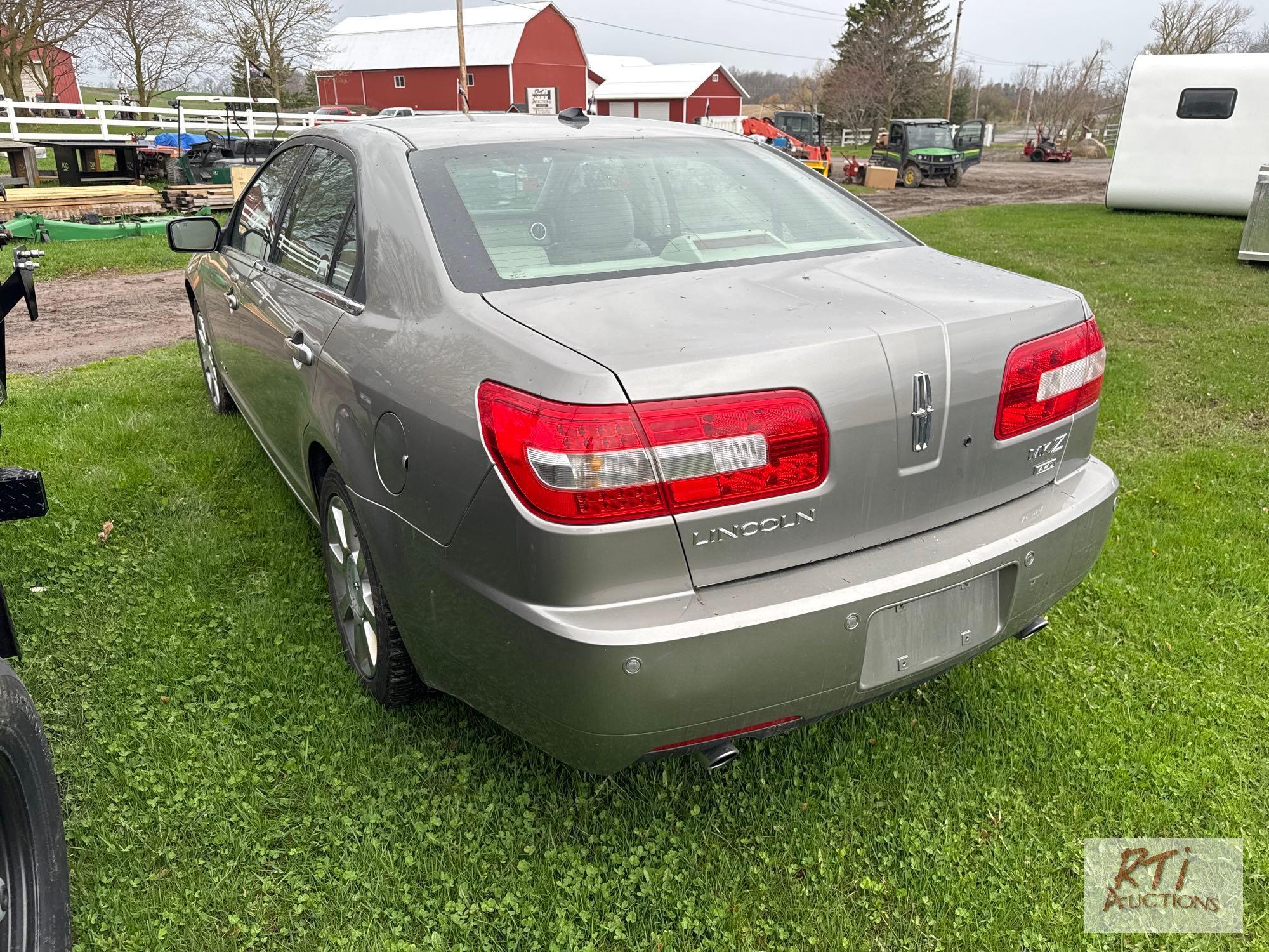 2008 Lincoln MKZ 4 door sedan, AWD, leather, PW, PL, A/C, heated and cooled seats, 198,059 miles.,