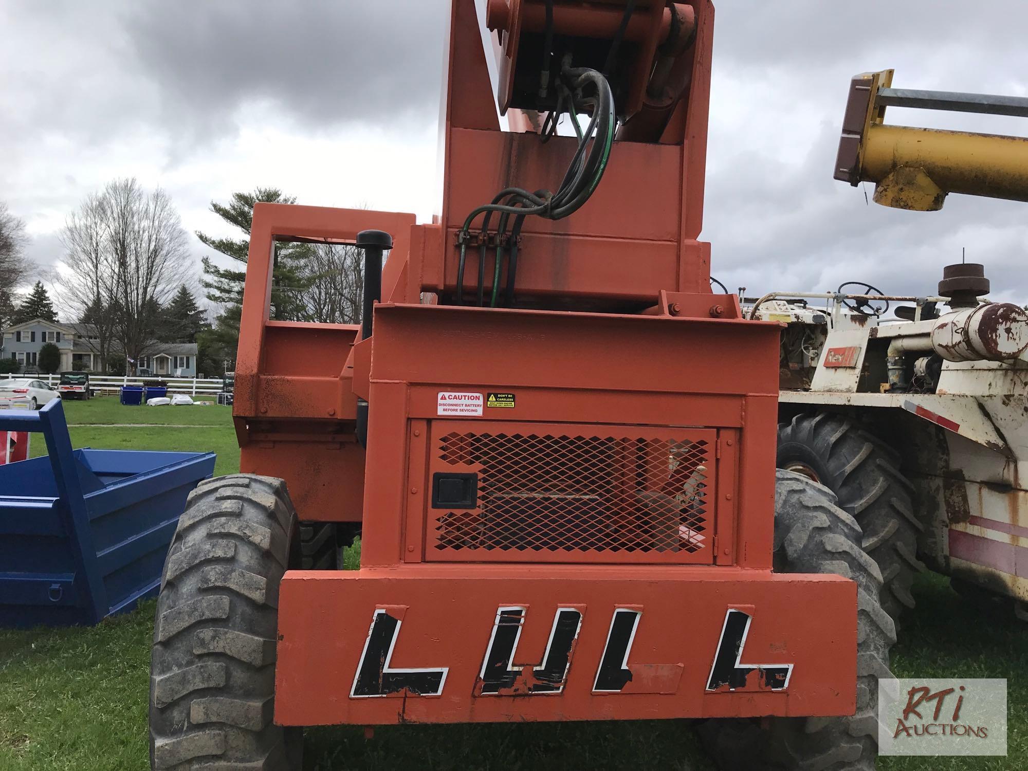 Lull 644 Highlander telehandler, John Deere diesel, moving carriage, 1274 hrs