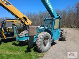 Gradall 534D10-45 telehandler, heavy duty forks, outriggers, cab, THU