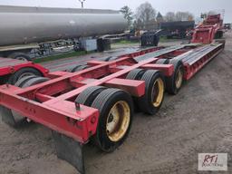 1999 Talbert T3W-51E-HRQ 51 ton tri axle, detachable gooseneck, 24ft well, air ride,