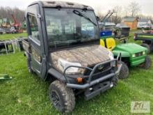 Kubota X1100C 4WD utility vehicle with cab, hydraulic dump, heat, A/C, 930 hrs