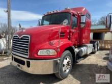 2010 Mack CXU613 tandem axle sleeper cab road tractor, Fuller 10 speed, Mack MP7 425hp engine,