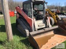 Kubota SVL95 track skid steer loader, 2 speed, high flow, bucket, 2596 hours,